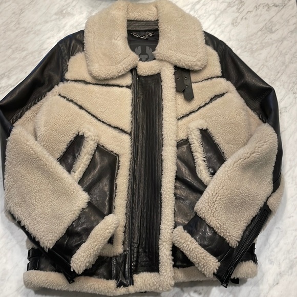 Belstaff shearling leather jacket
